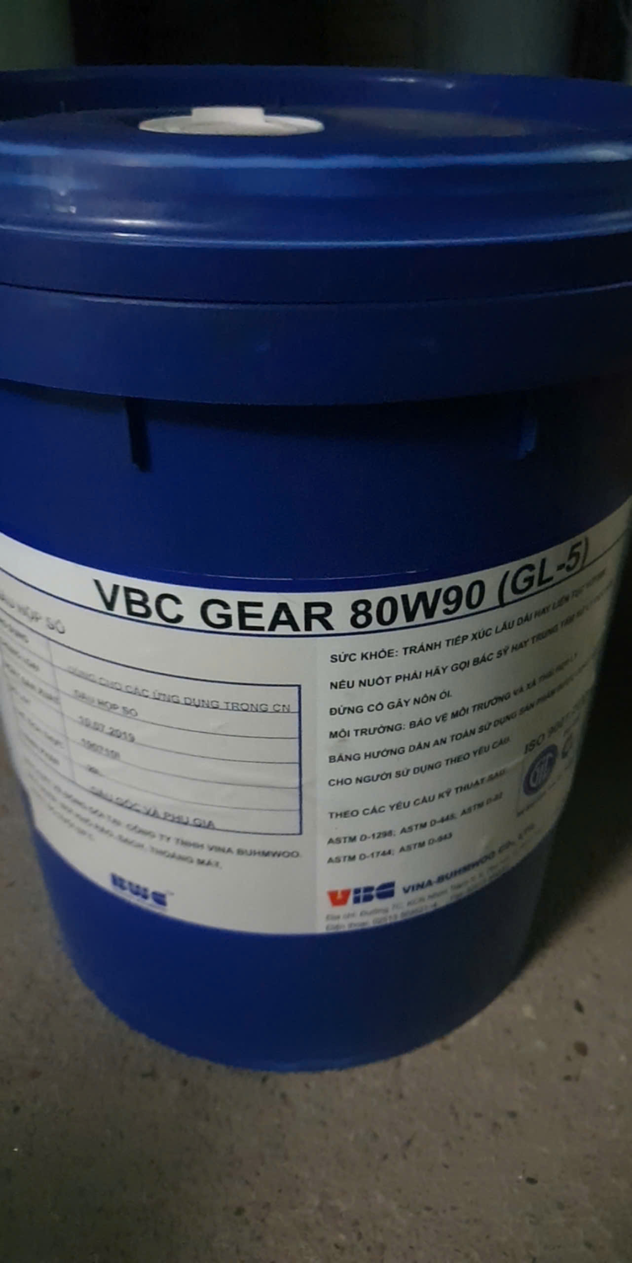 Dầu hộp số VBC